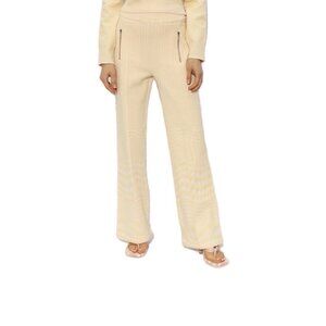 Burberry Houndstooth Jacquard High Waisted Trousers Small Pink Yellow Gorgeous